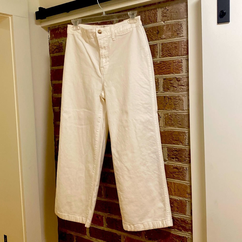 J. Crew cropped wide leg pants